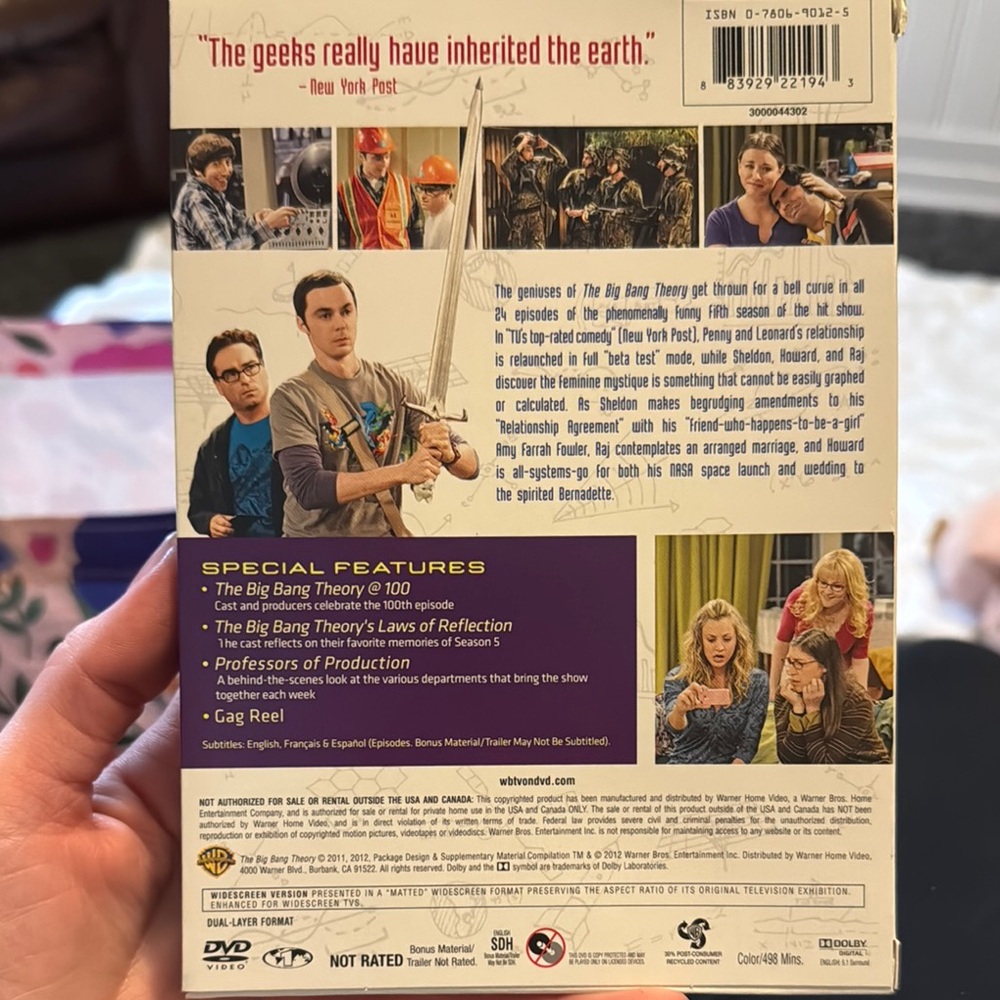The Big Bang Theory Season 5 DVD - Picture 6 of 6